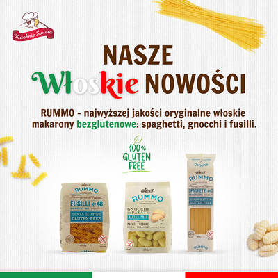 włoskie makarony bezglutenowe RUMMO reklama FB 03.11.2023